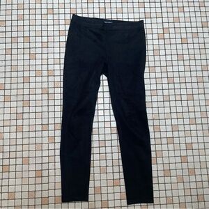 David Lerner Black Leggings Faux Suede SZ L